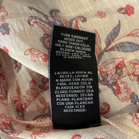 Zac Rachel Milkmaid Top Medium Floral Square Neck Lace Boho Coquette NWT 18691 - Picture 7 of 9